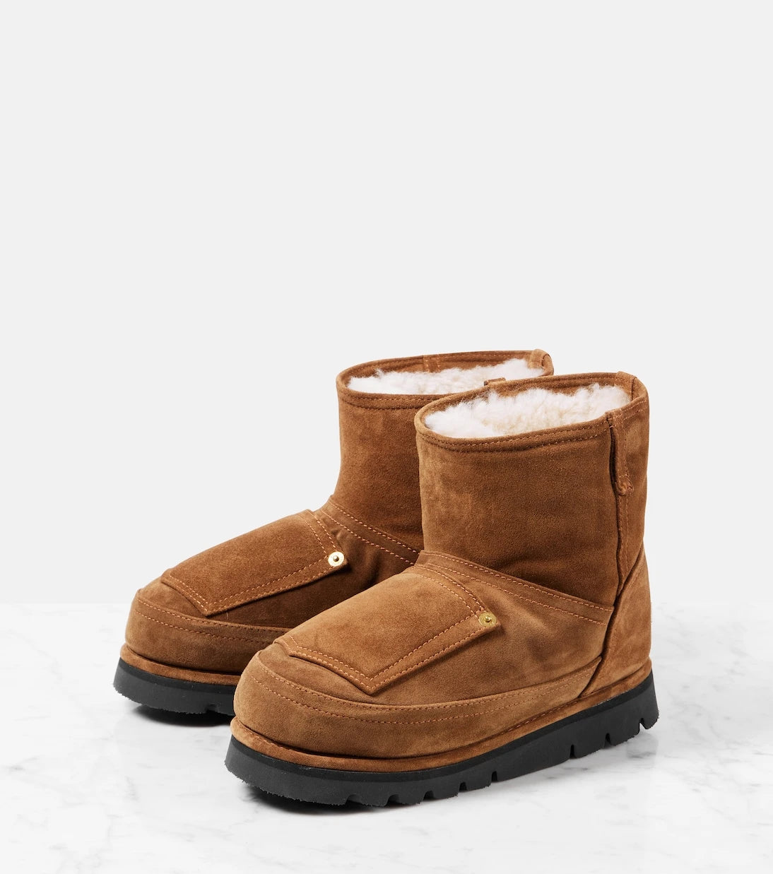 Acne Studios - Shearling-lined leather ankle boots