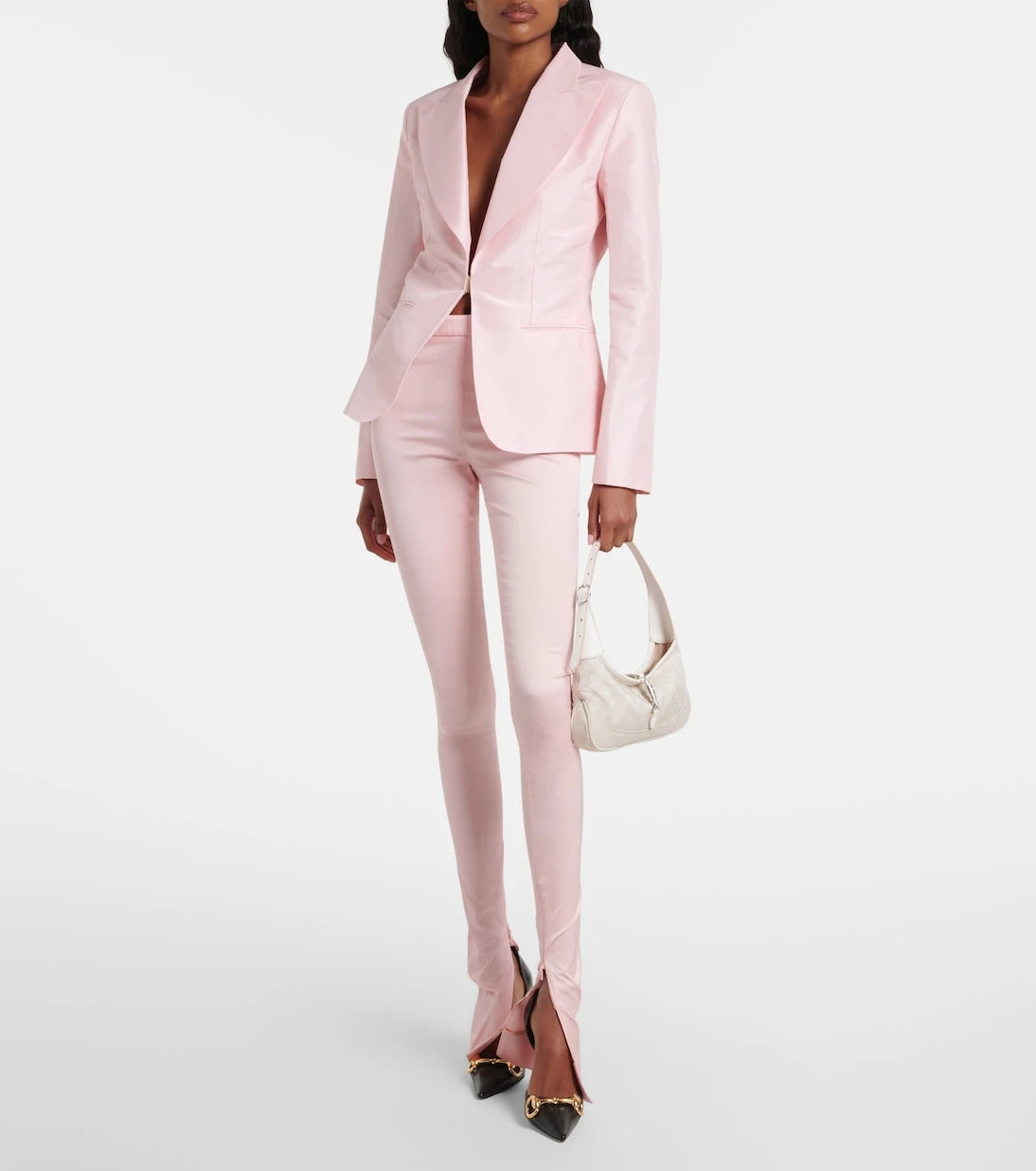 Gucci - Silk-blend faille leggings