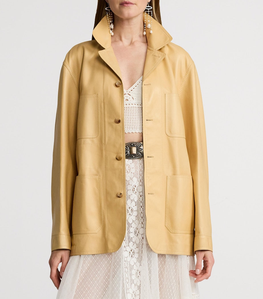 Ralph Lauren Collection Leather Adrianna Jacket