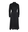 Joseph Black Crepe Orlan Midi Shirt Dress