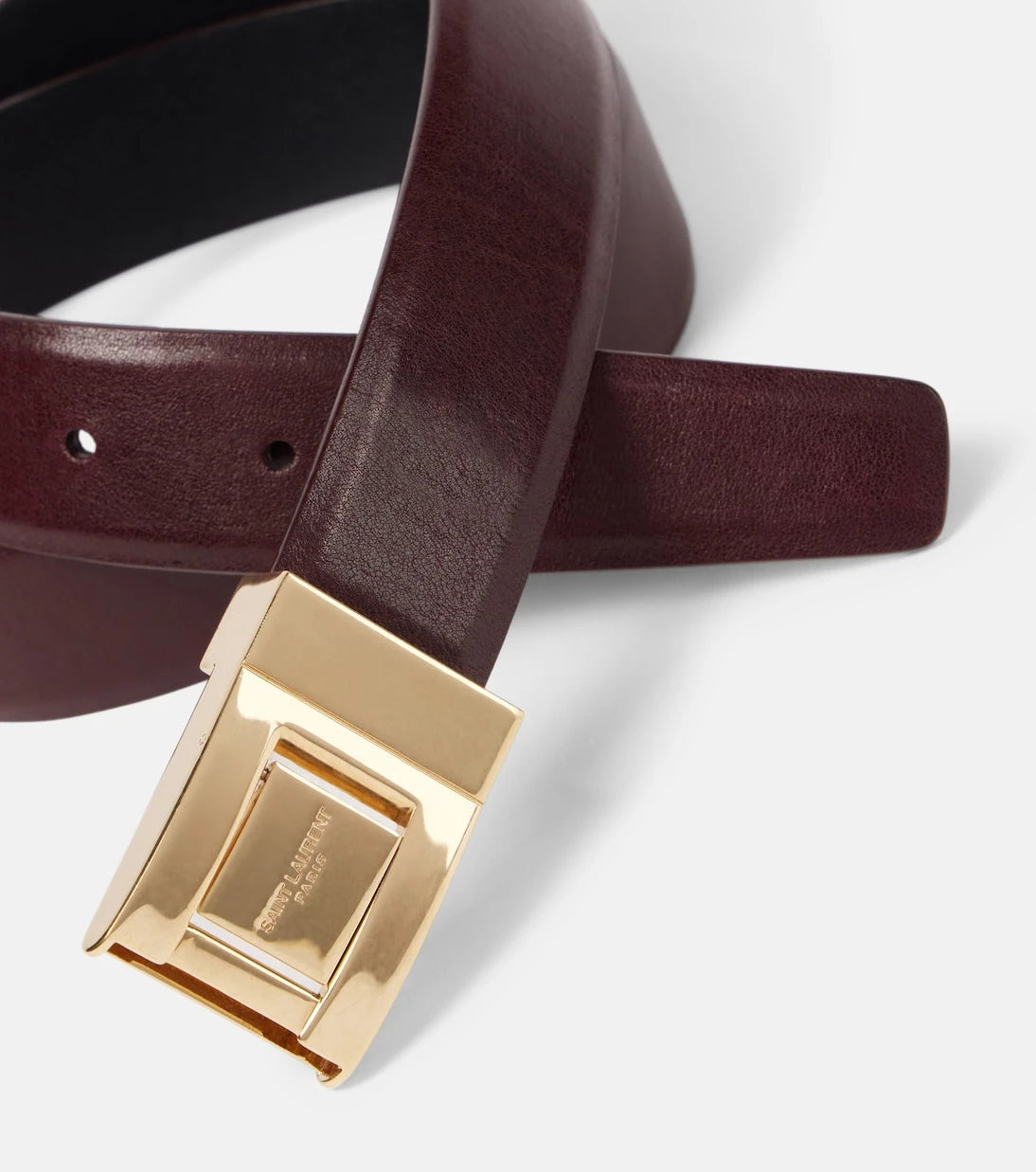 Saint Laurent - La 76 leather belt