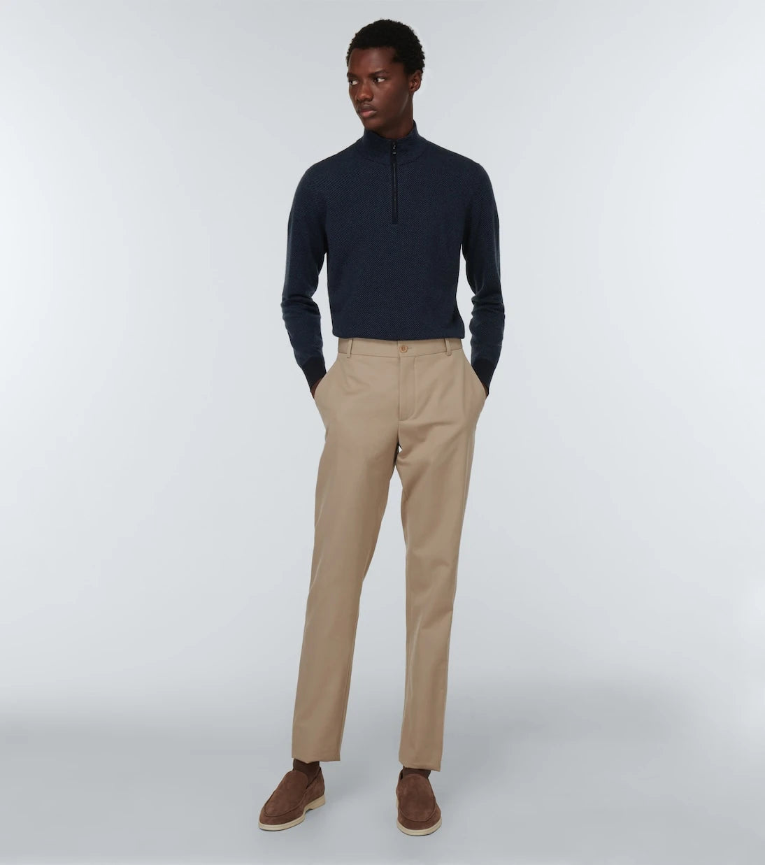 Loro Piana - Mezzocollo Roadster cashmere sweater