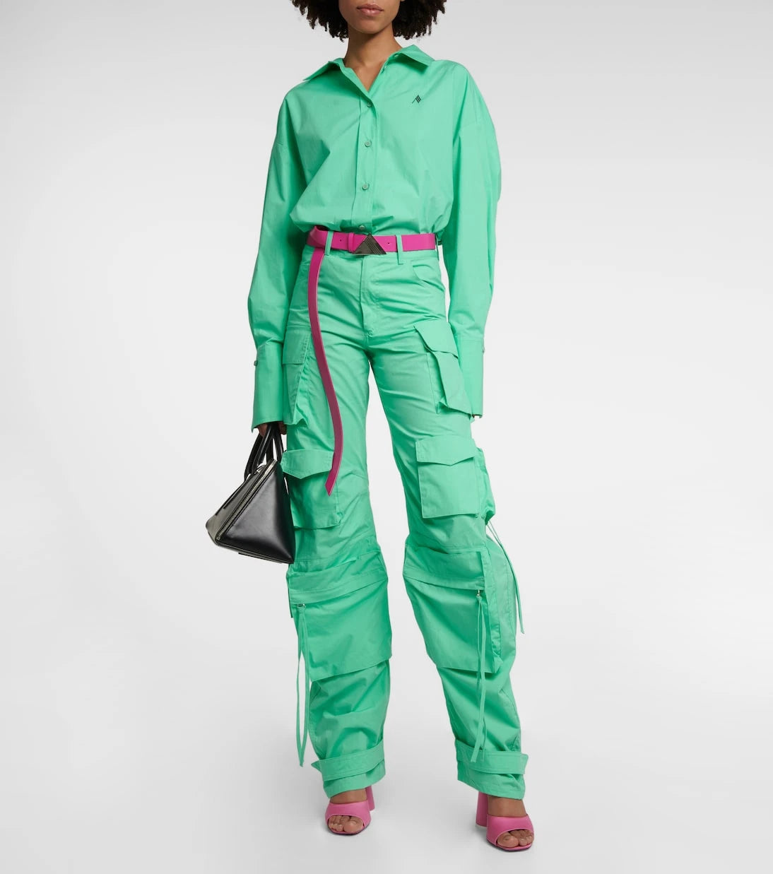 The Attico - Fern cotton canvas cargo pants