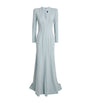 Jenny Packham Blue Embellished Victoire Gown