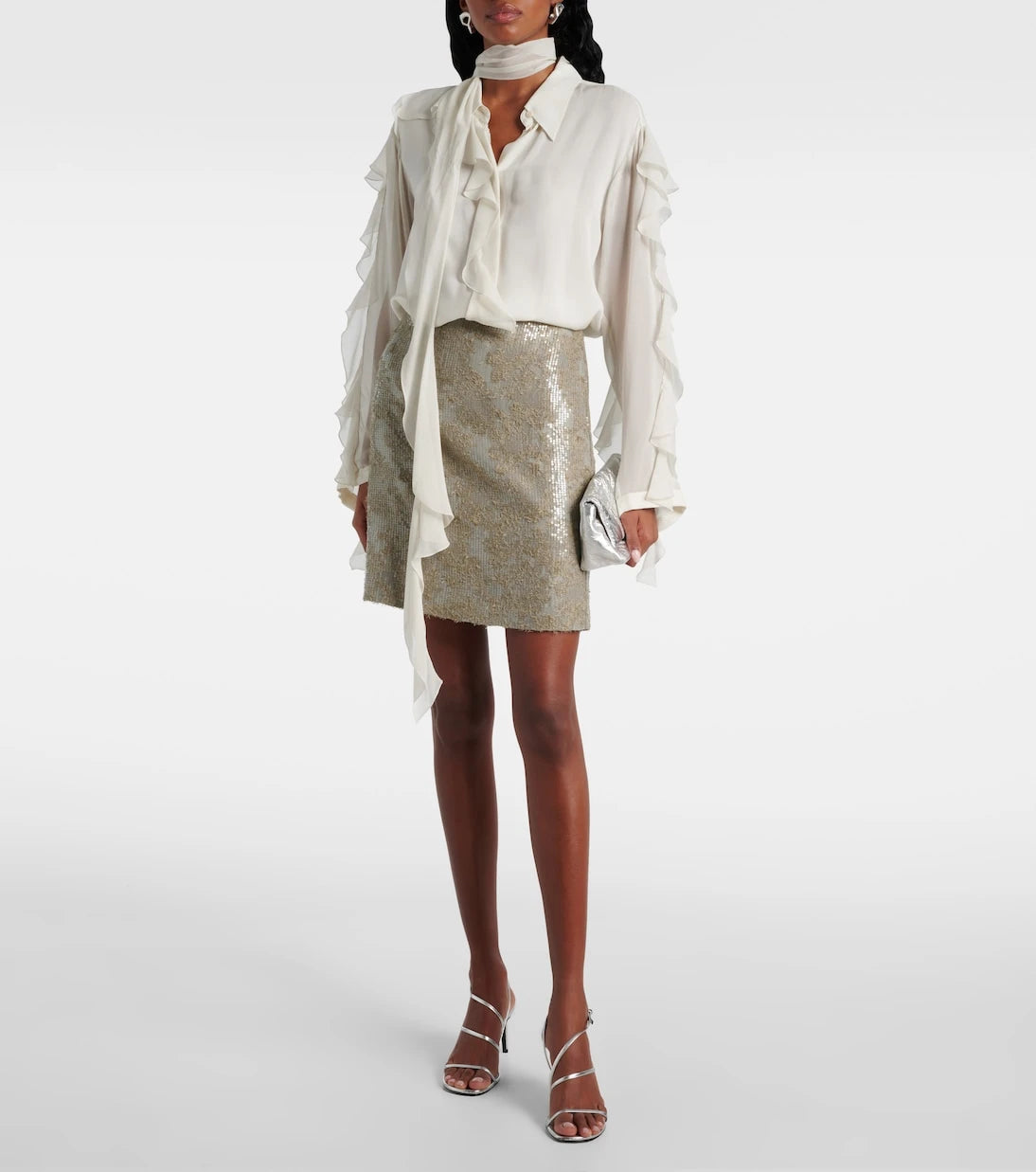 Dorothee Schumacher - Sequined pencil midi skirt