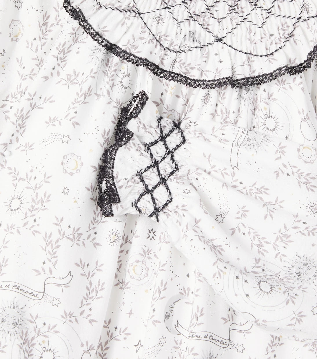 Tartine et Chocolat - Embroidered printed dress