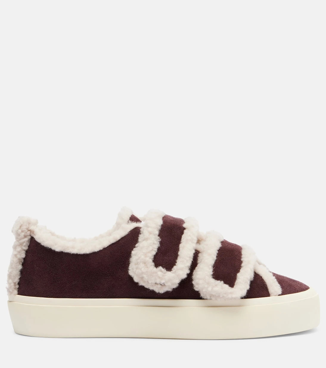 Inuikii - Shearling-trimmed suede sneakers