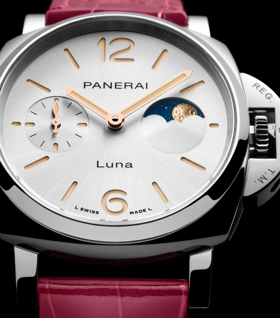 Stainless Steel Luminor Due Luna Watch 38mm