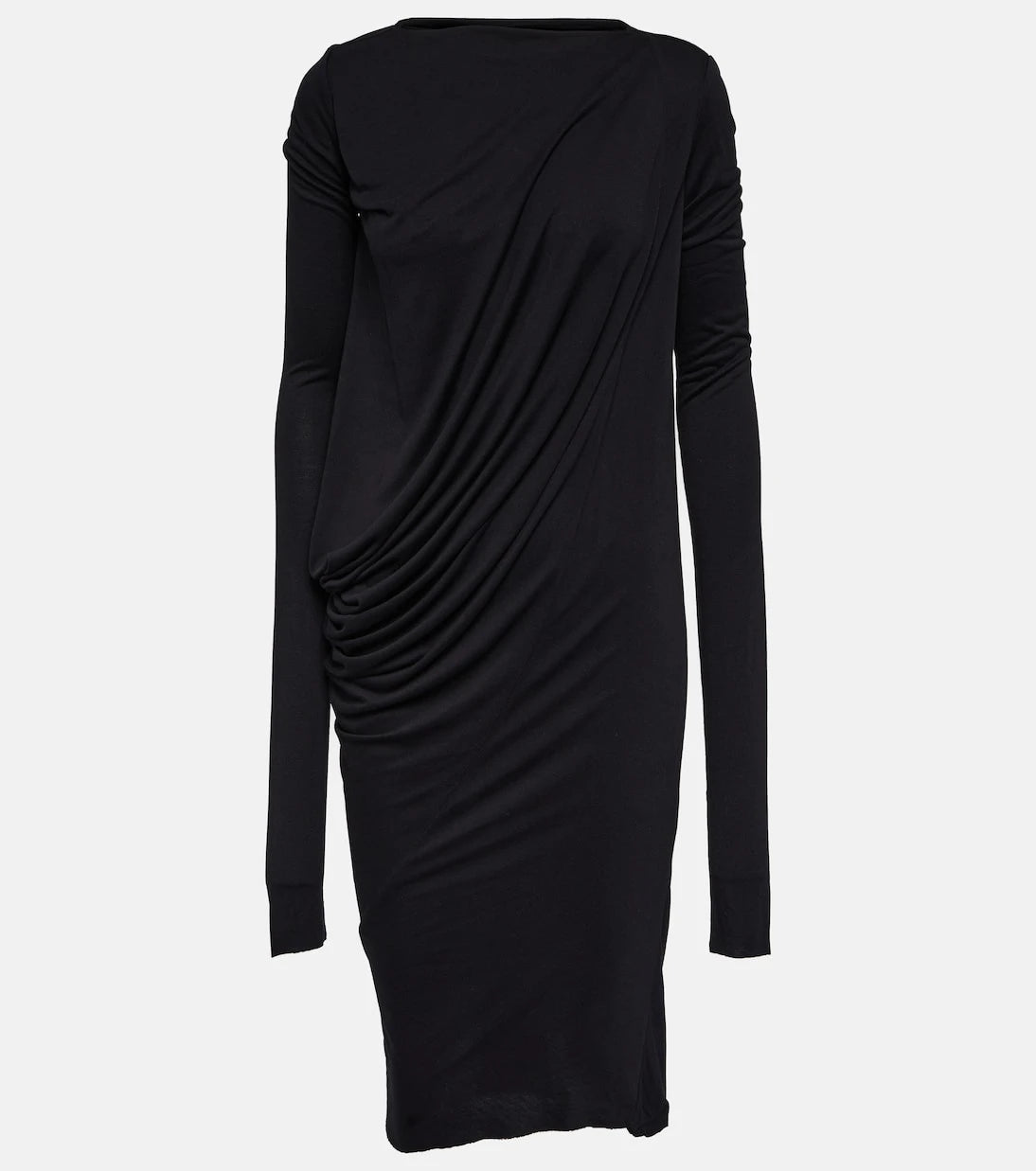 Rick Owens - Lilies draped jersey midi dress