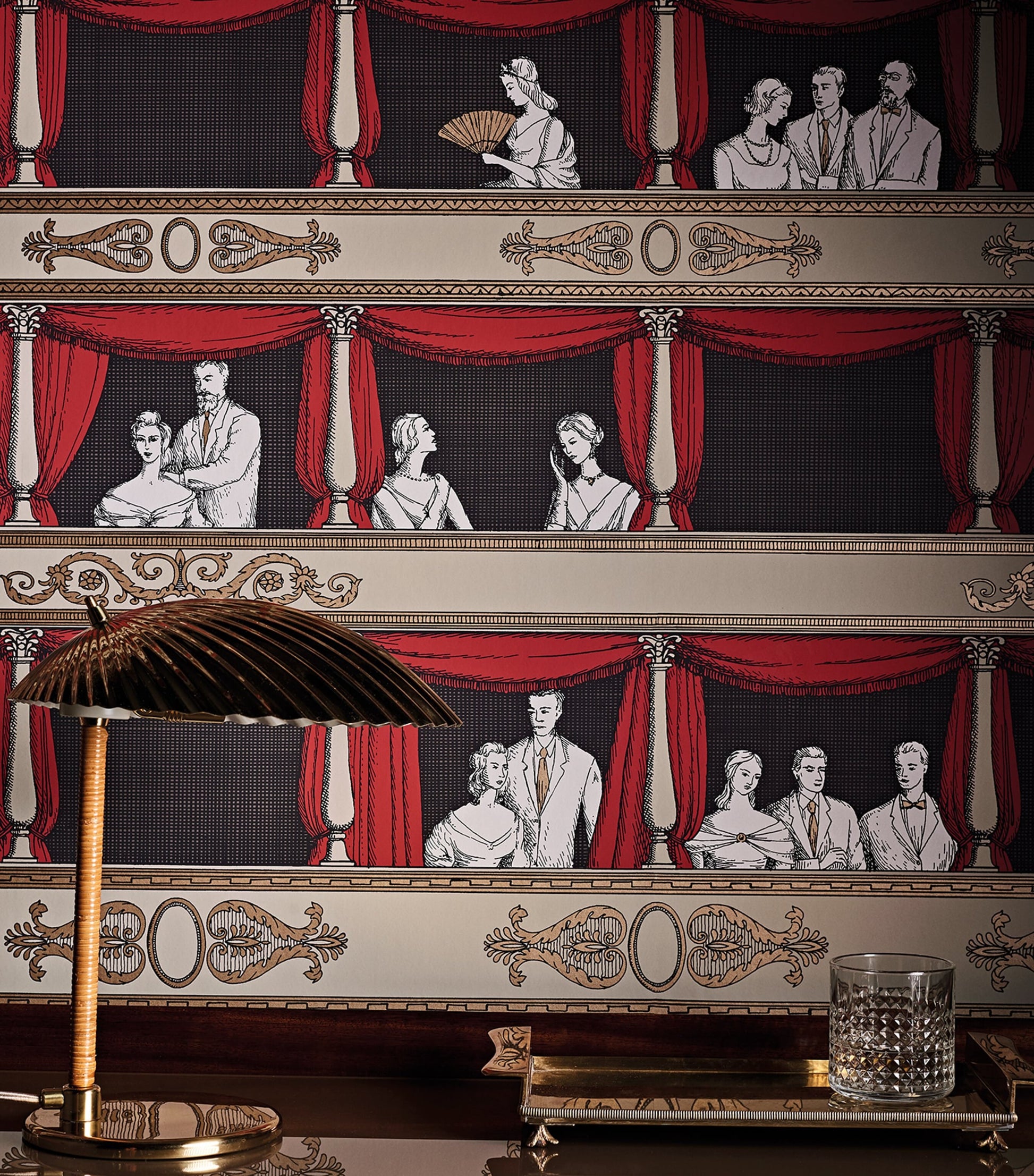 Cole & Son x Fornasetti Teatro Wallpaper Roll