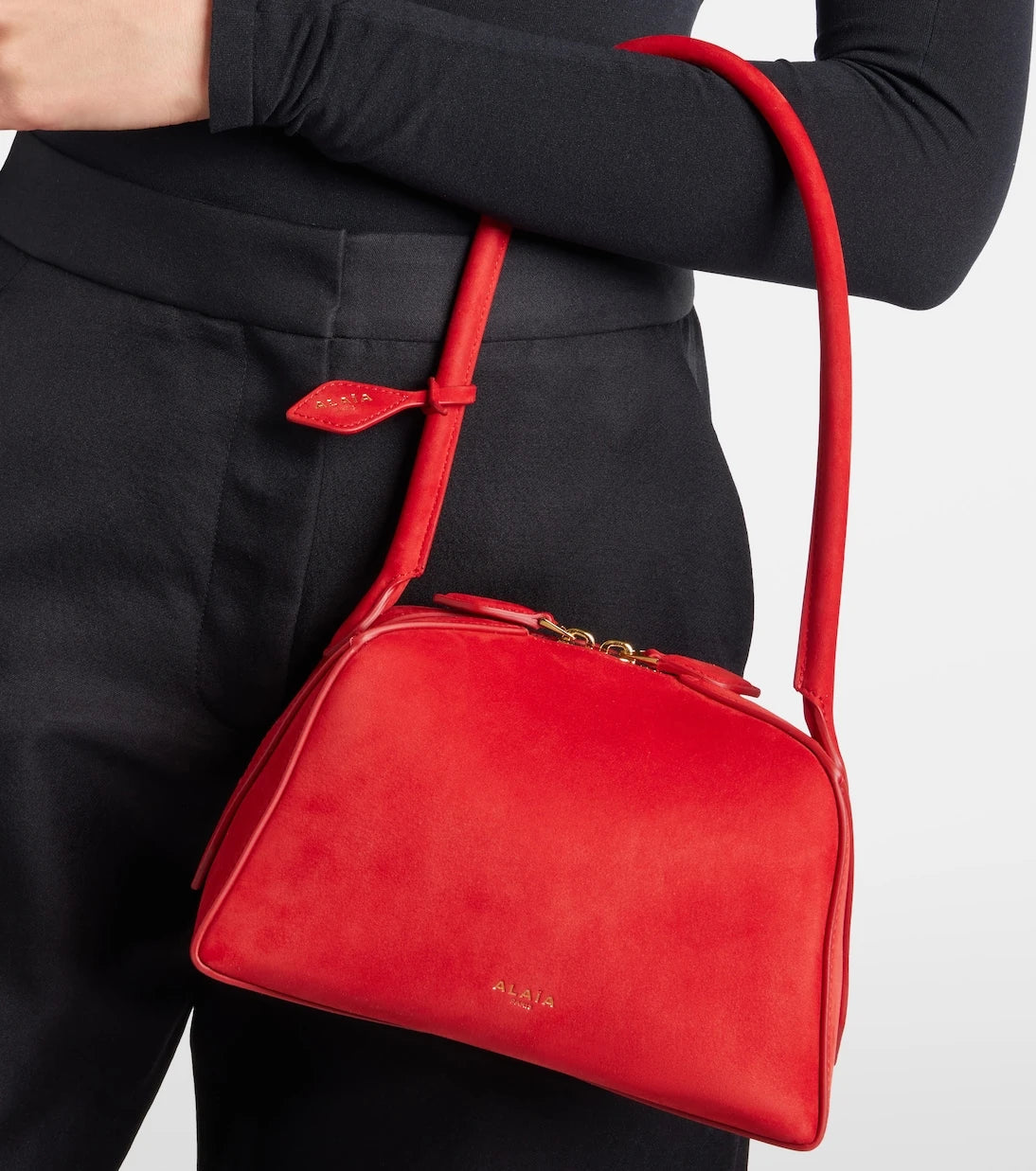 Alaïa - Le Bouledogue Small suede shoulder bag