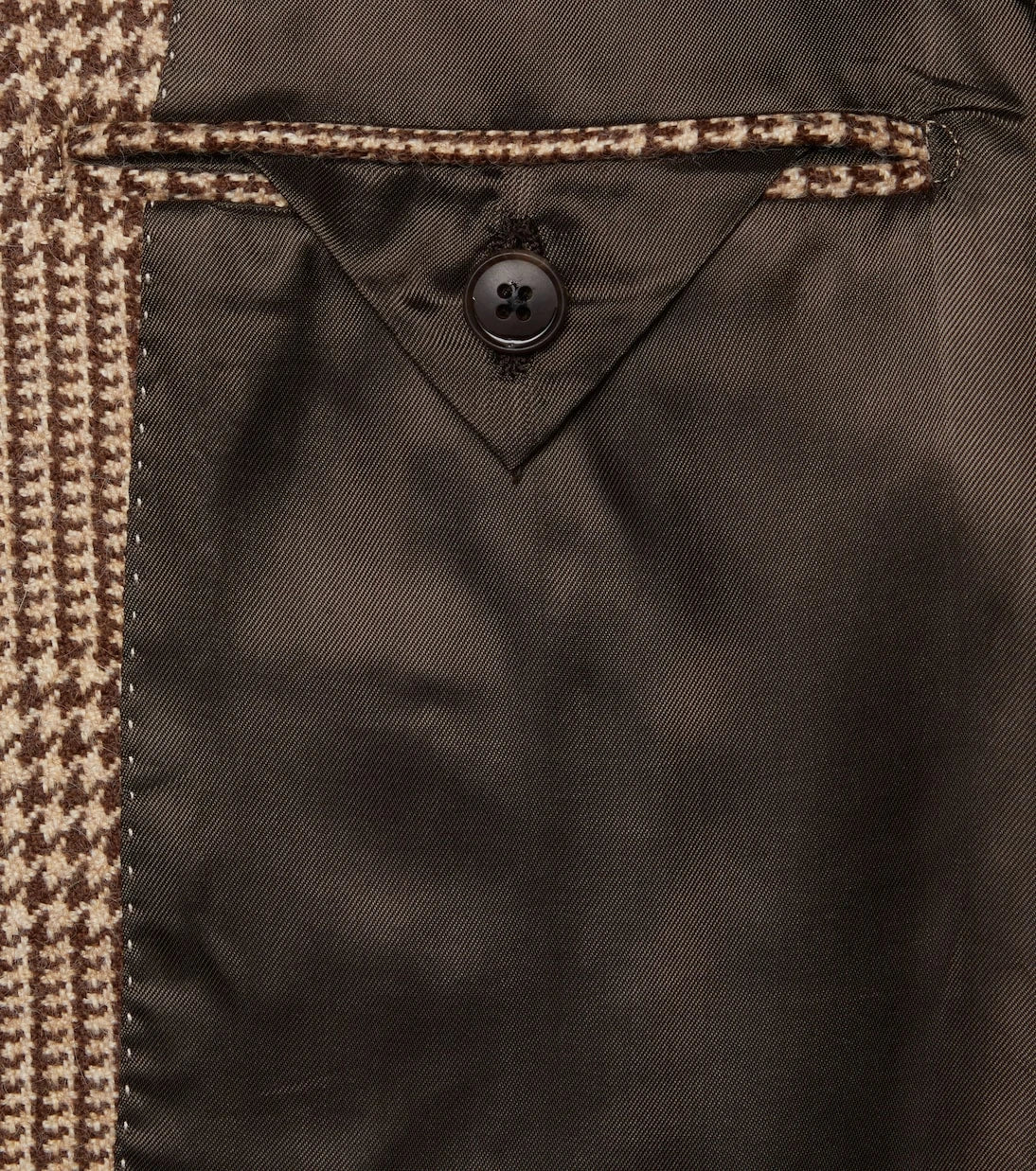 Saman Amel - Prince of Wales check alpaca blazer