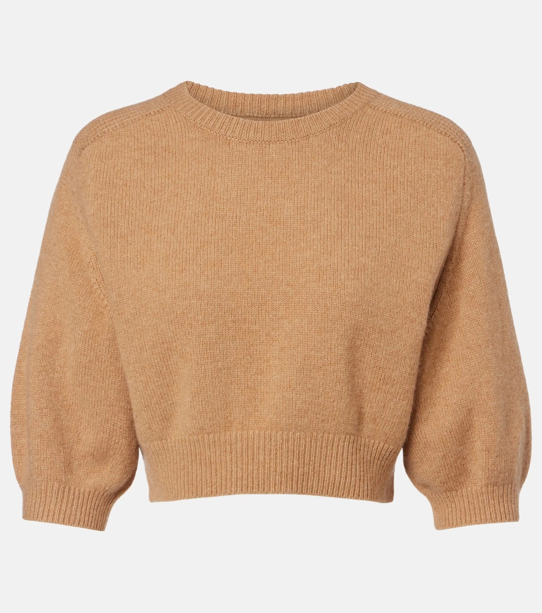 Khaite - Lorelai cropped wool and cashmere sweater