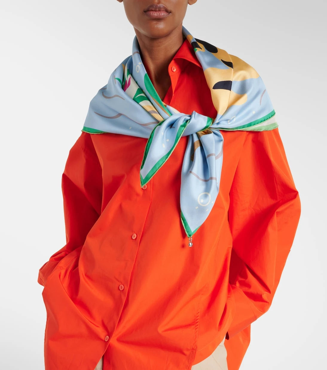 Loewe - Printed silk twill scarf