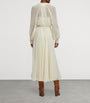 Ralph Lauren Collection Beige Mulberry Silk Grantly Midi Shirt Dress