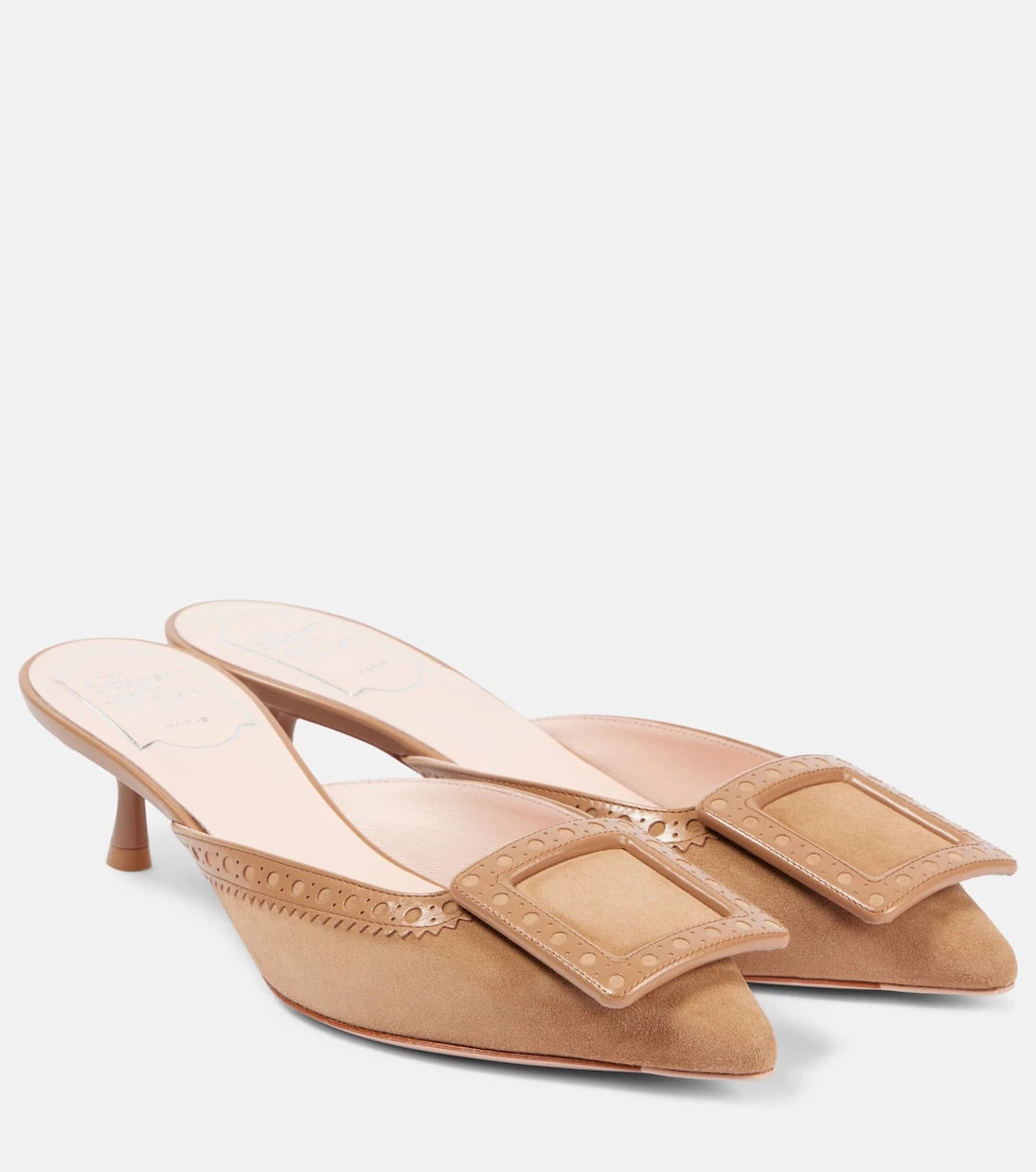 Roger Vivier - Viv' in the City 45 suede mules