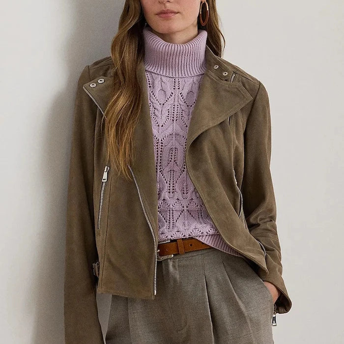 Кожено мотоциклетско яке Lauren Ralph Lauren