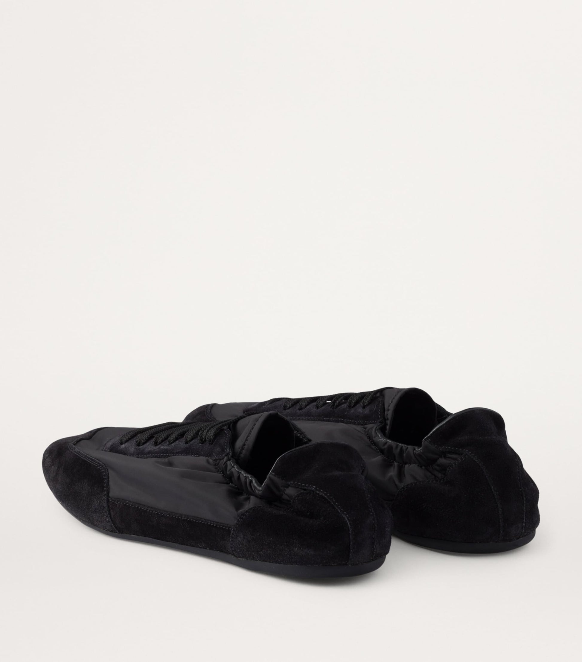 Prada Black Re-Nylon-Suede Sneakers