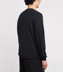 Lardini Navy Virgin Wool Crew-Neck Sweater