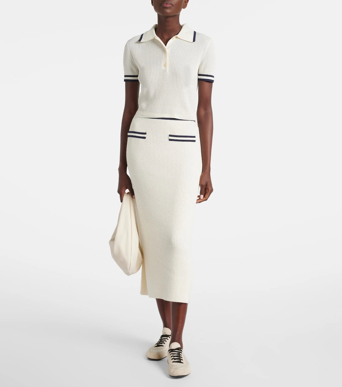 Simkhai - Whitten bouclé polo shirt