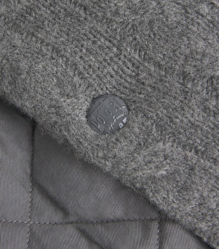 Polo Ralph Lauren Grey Wool-Cashmere Bomber Jacket