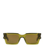 Green Rectangular Sunglasses