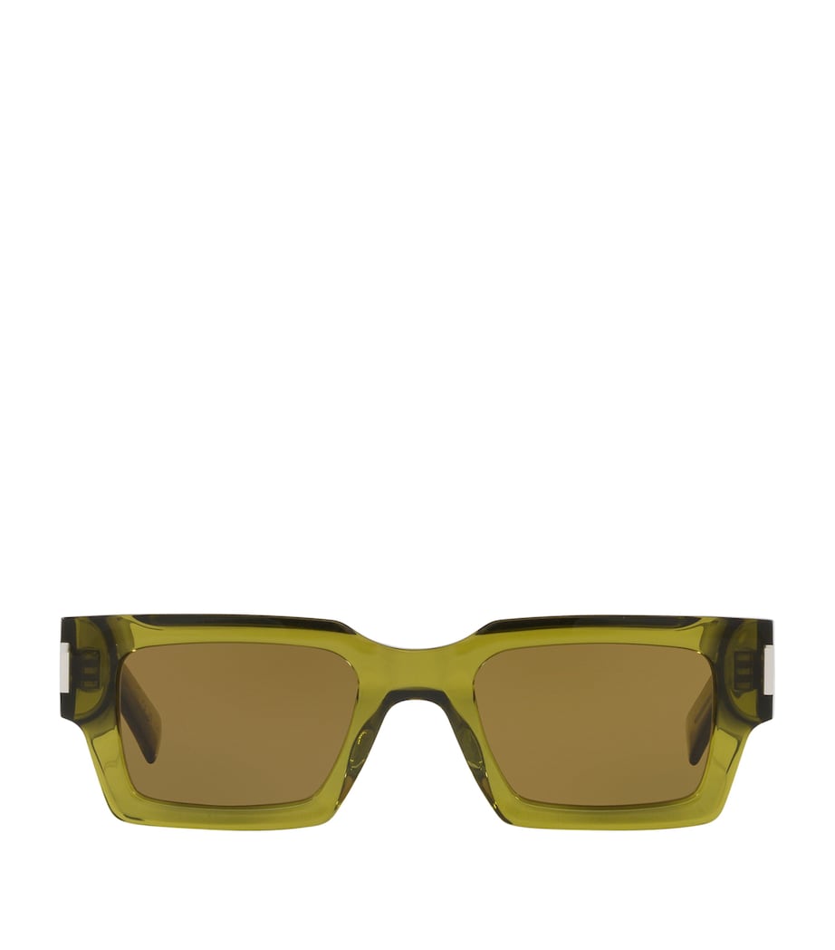 Green Rectangular Sunglasses