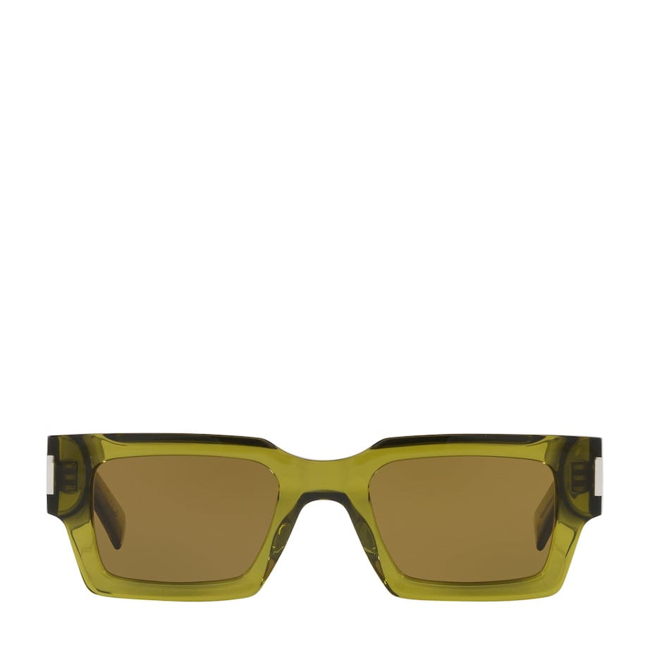 Green Rectangular Sunglasses