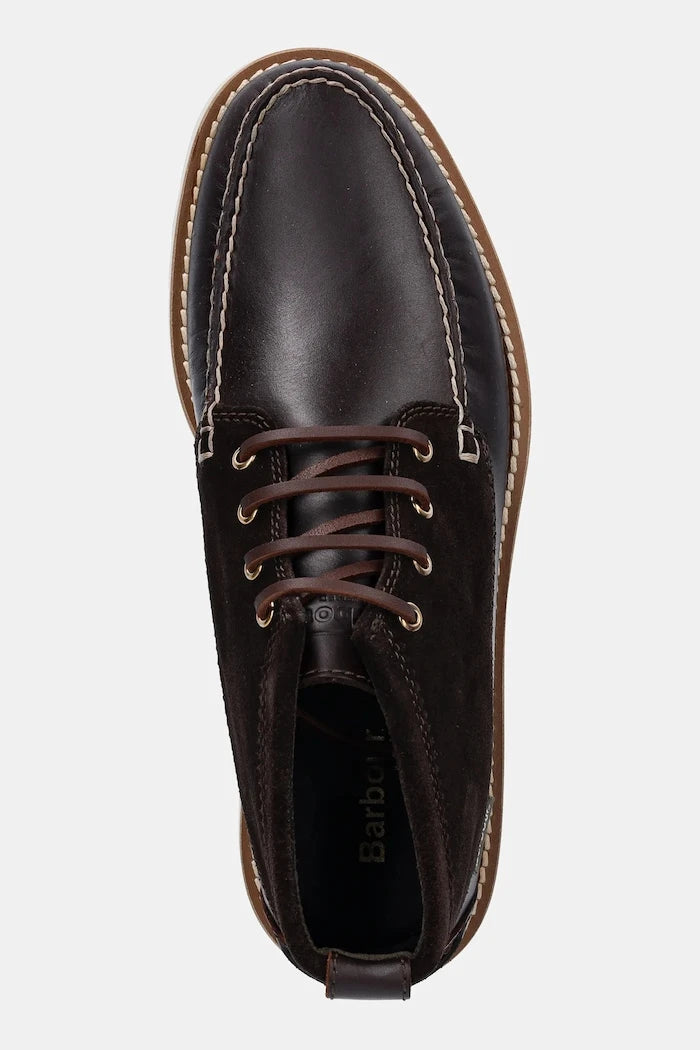 Кожени обувки Barbour Hadston