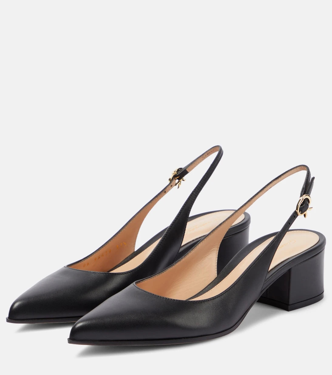 Gianvito Rossi - Piper leather slingback pumps