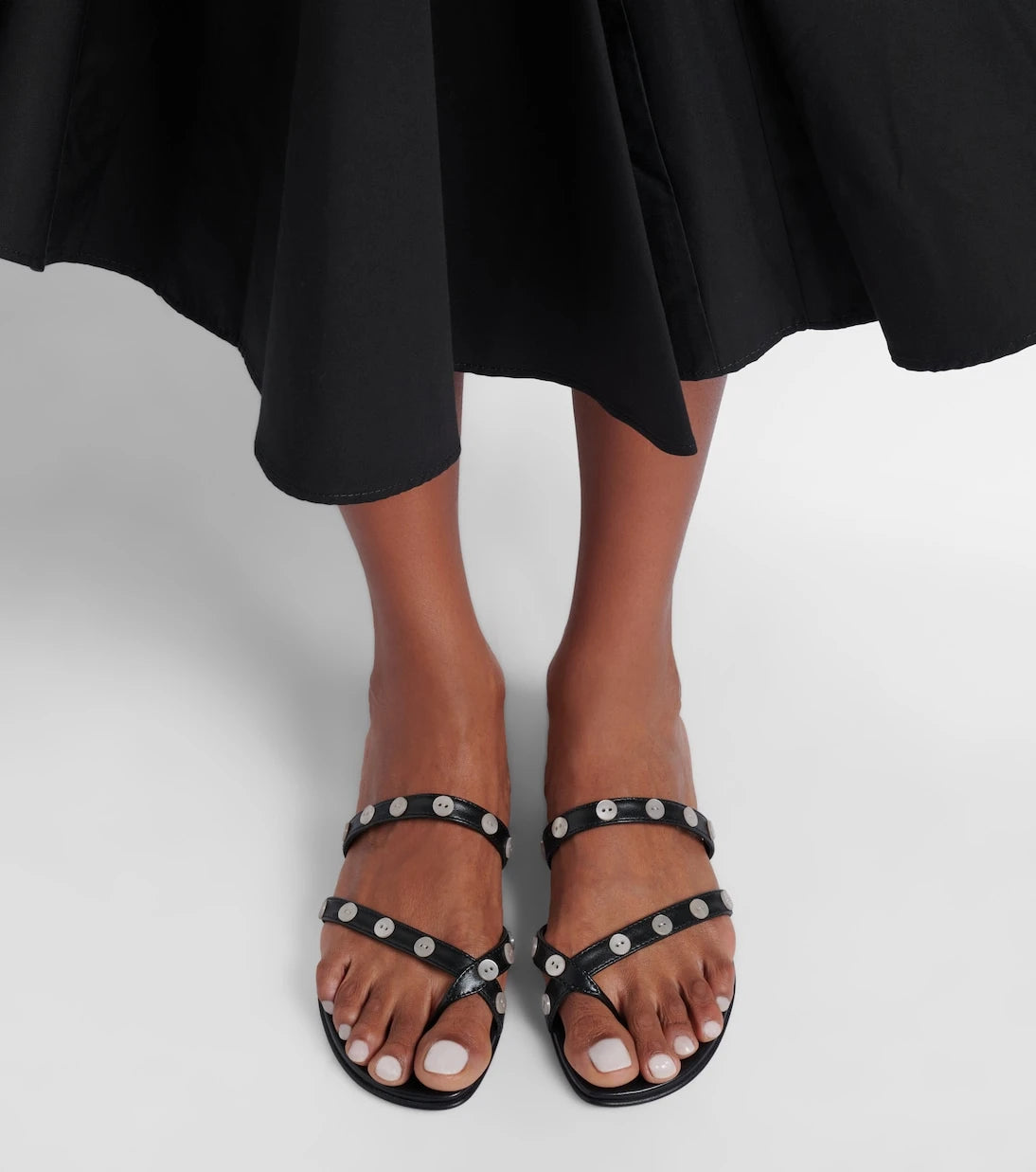 Manolo Blahnik - Irafli embellished leather thong sandals