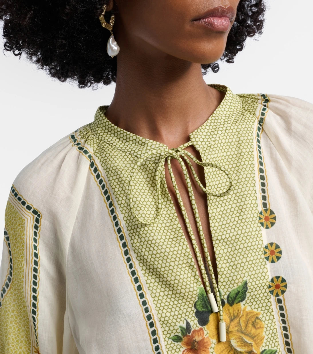 Alémais - Dixie printed ramie blouse