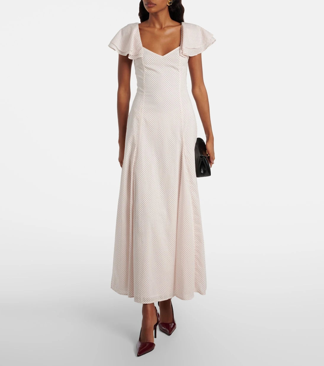 Posse - Marlowe polka-dot cotton maxi dress