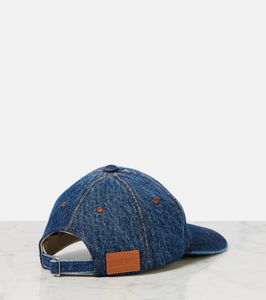 Loewe - Paula's Ibiza logolu denim beyzbol şapkası