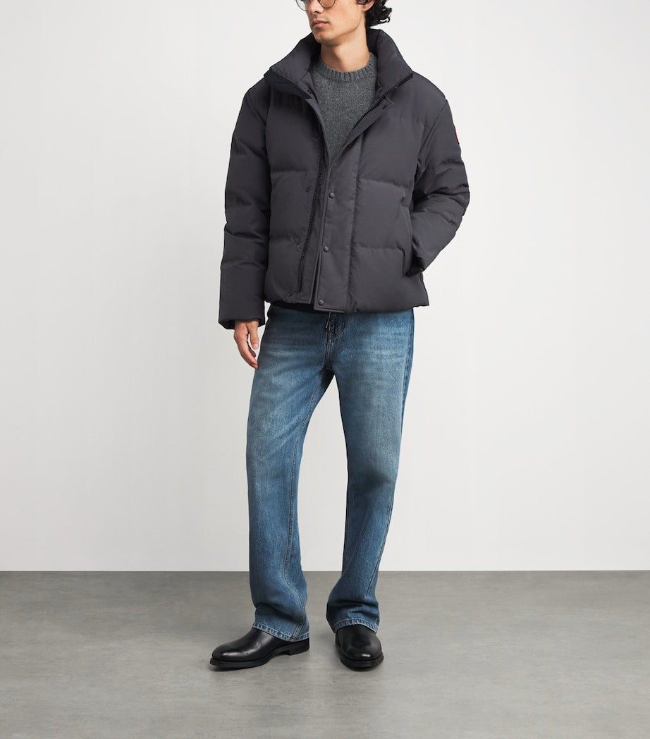 Canada Goose Grey Down Water-Repellent Bayview Puffer Jacket