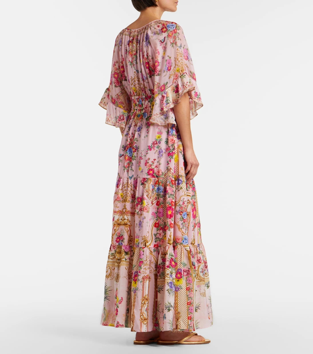 Camilla - Floral silk maxi dress