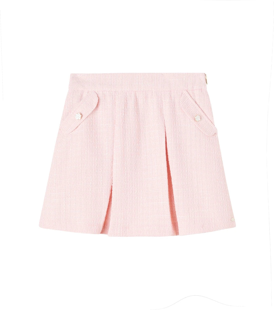 Tartine et Chocolat - Pleated tweed skirt