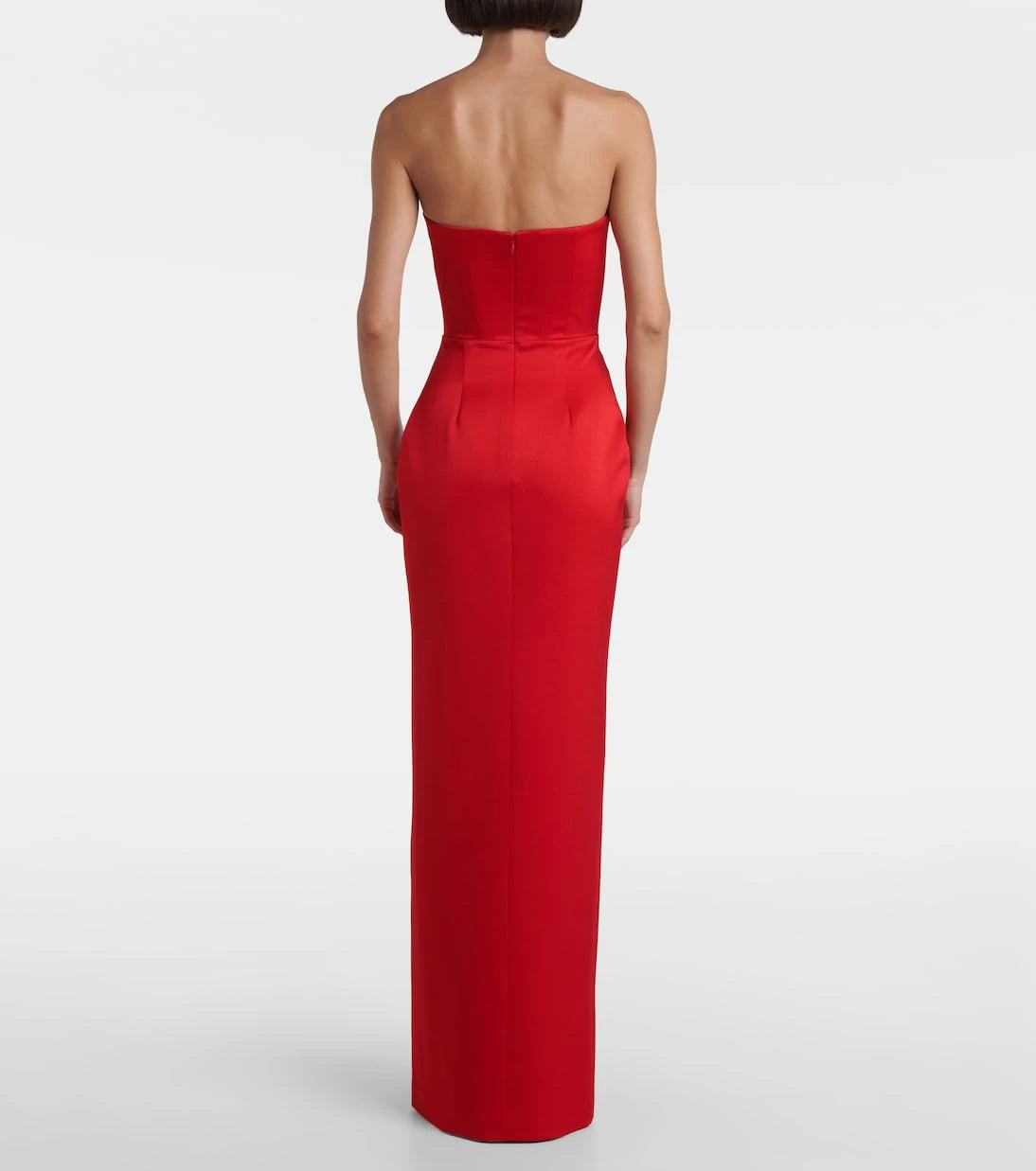 Alex Perry - Crêpe satin bustier gown