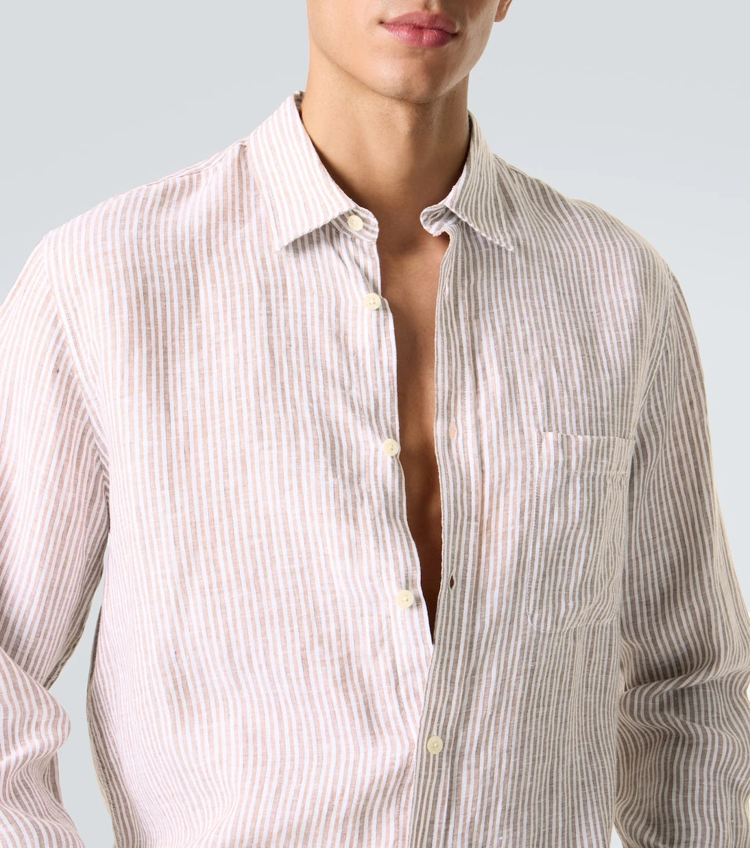 Frescobol Carioca - Telles striped linen shirt
