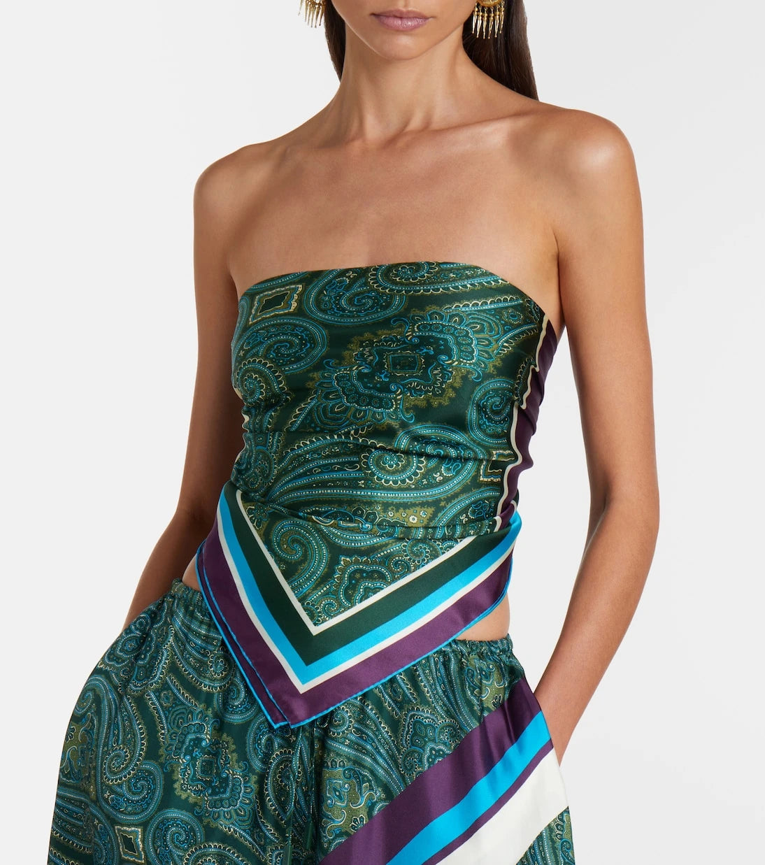 Alémais - Joni printed silk twill scarf
