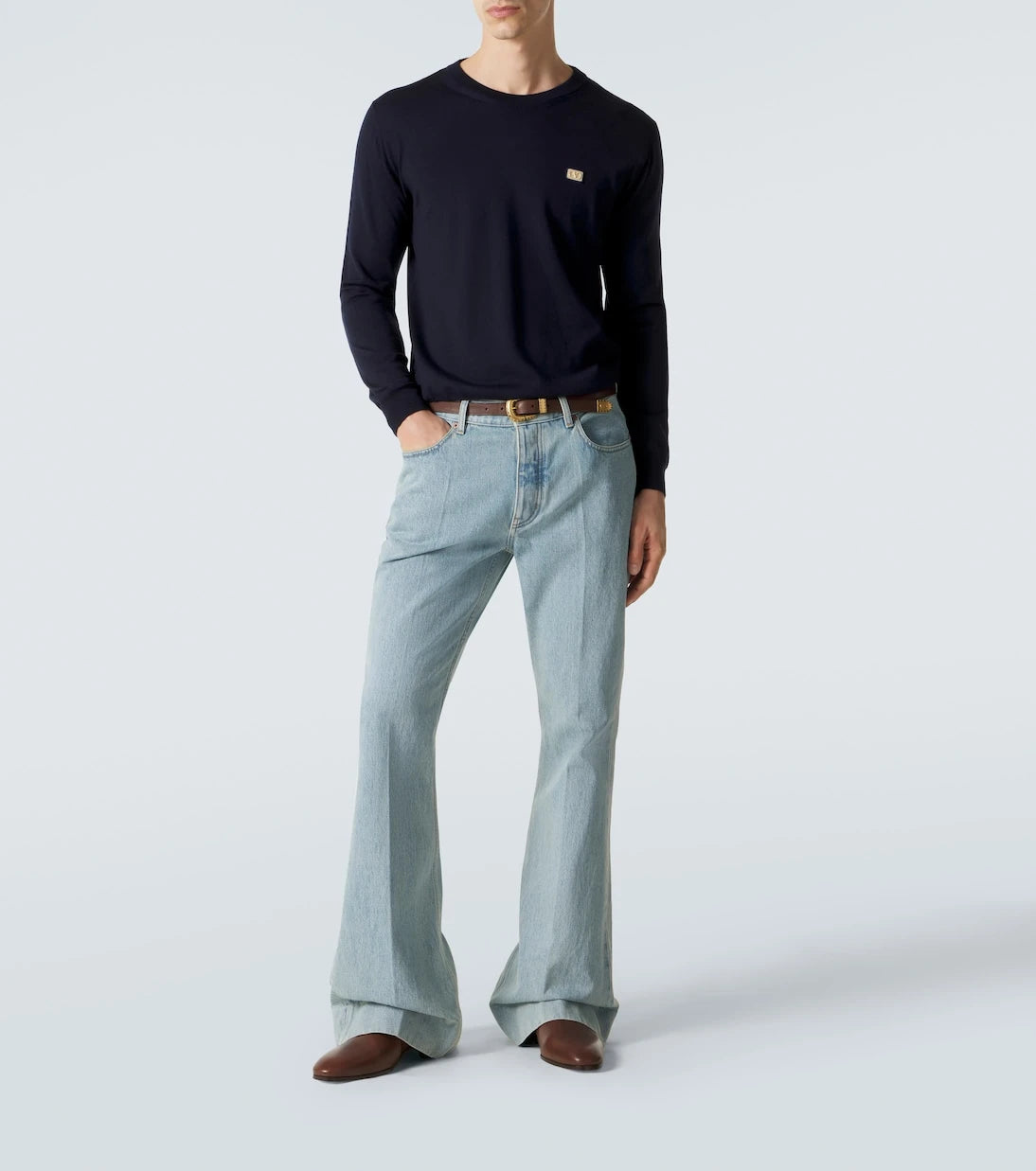 Valentino - VLogo virgin wool sweater
