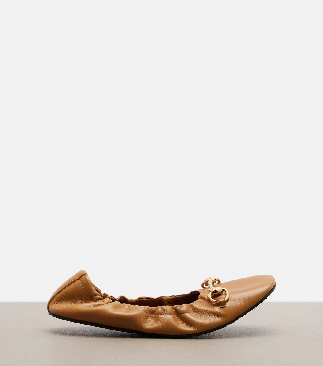 Gucci - Prima Horsebit leather ballet flats