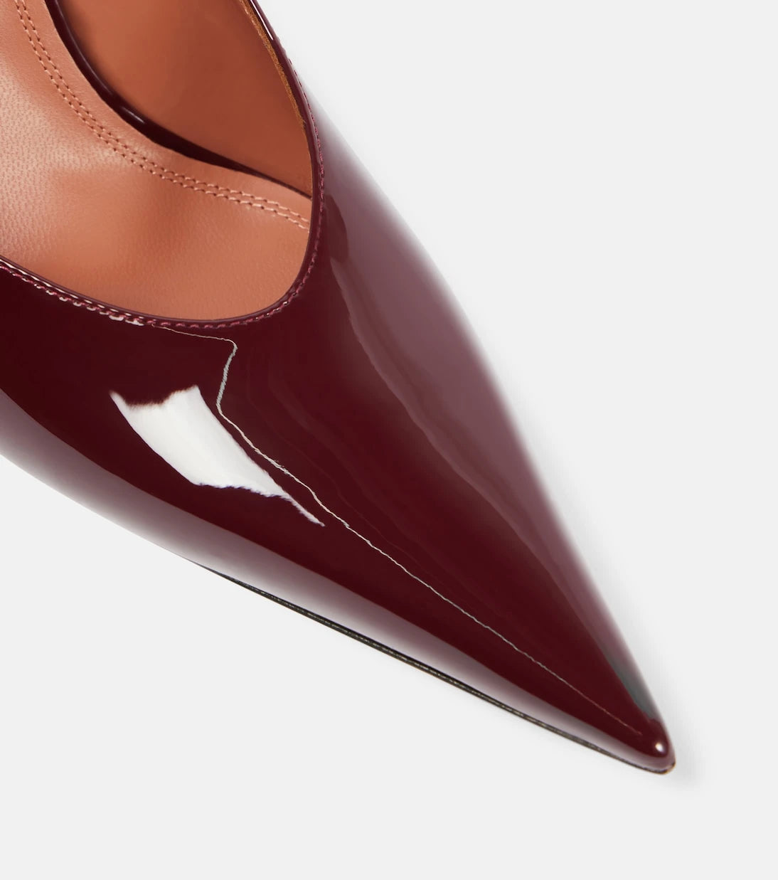 Amina Muaddi - Anok 90 patent leather mules