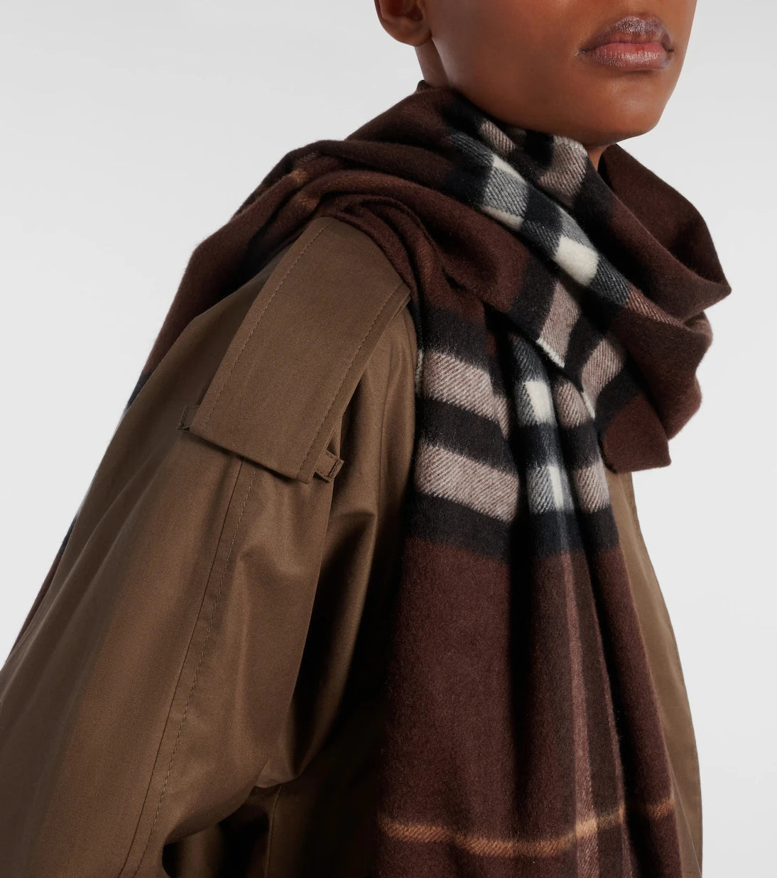 Burberry - Burberry Check cashmere scarf