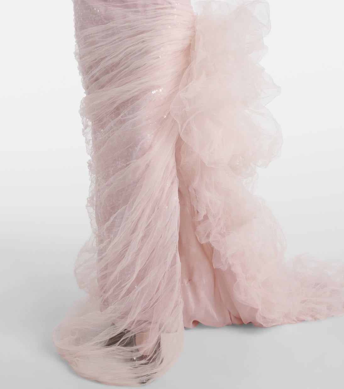 Marmar Halim - Sequined ruffled tulle gown
