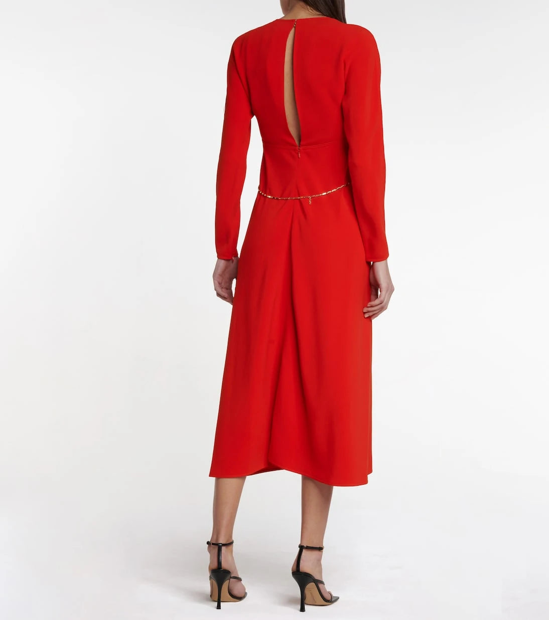 Victoria Beckham - Embellished cady midi dress