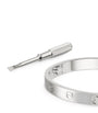 Cartier LOVE Classic White Gold Bracelet