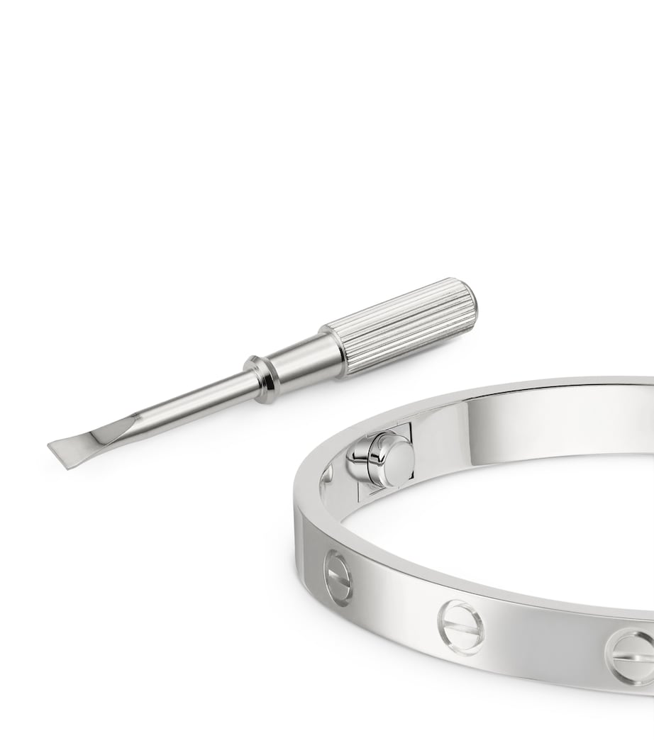 Cartier LOVE Classic White Gold Bracelet