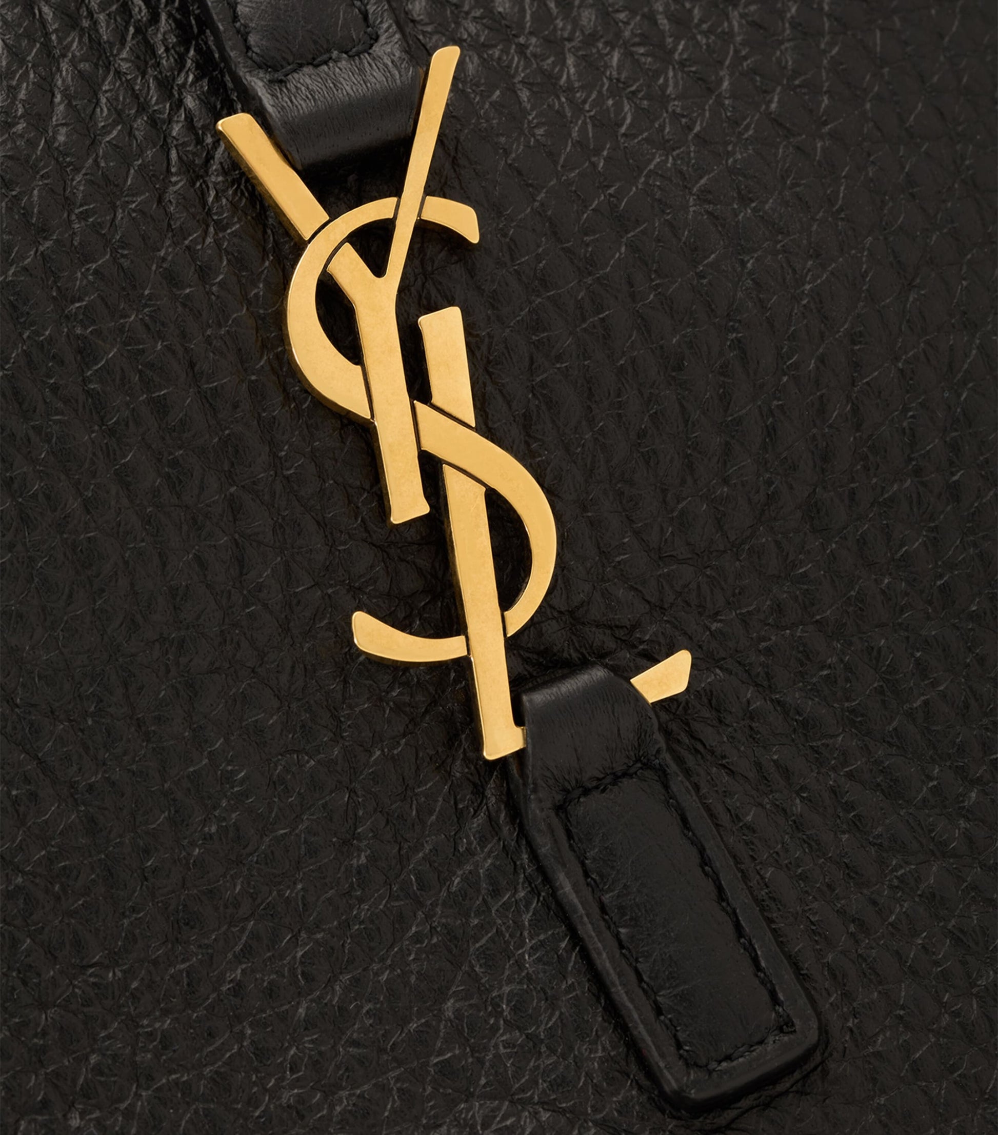 Saint Laurent Black Deerskin Baby Le 5 à 7 Shoulder Bag