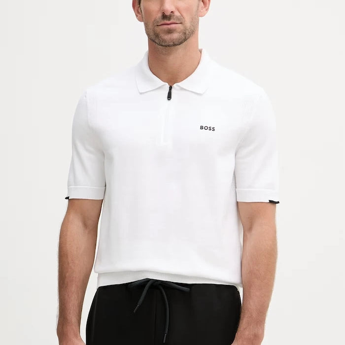 BOSS Green erkek pamuklu yakalı polo tişört X PS